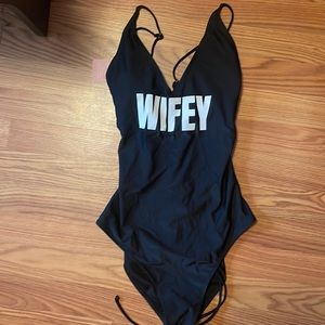 Wifey One Piece Swimsuit